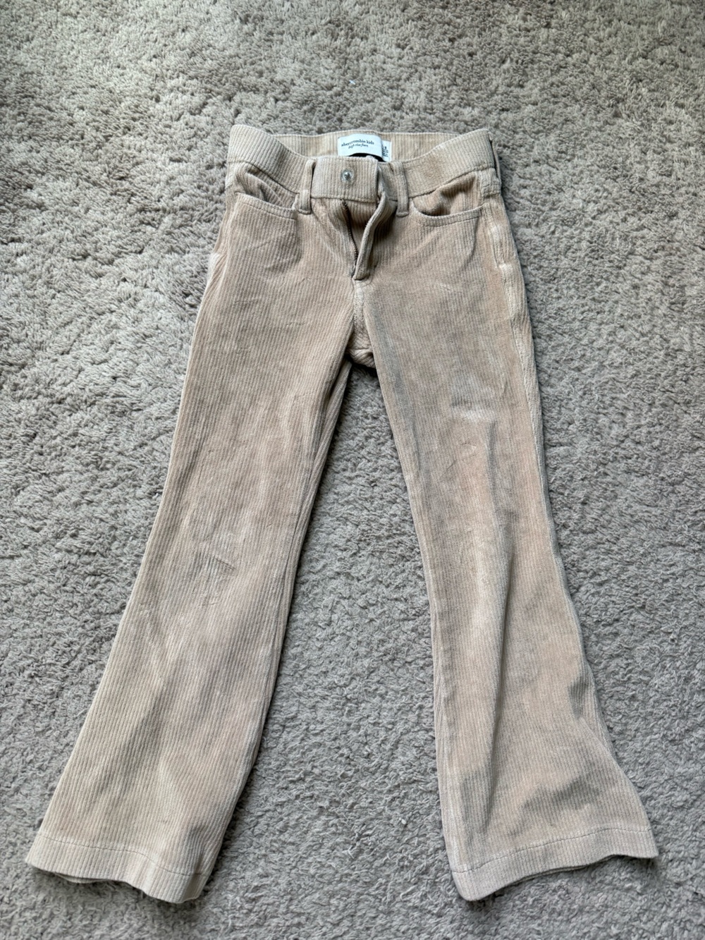 abercrombie kids Tan Corduroy Flared Pants